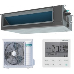 Инверторная сплит-система канального типа серии HEAVY EU DC INVERTER R32 Wi-Fi ADT-09UX4RBL8/AUW-09U4RS8 WI-FI (комплект)